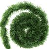 Jonami Ghirlanda Natale Artificiale Decorazione Natalizia per Scale, Ghirlanda Verde di Pino di Abete, Decorazioni per Esterni e Interni Camera Porta Parete Finestra Camino - 10 m