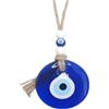 LuyoNova Occhio Turco Portafortuna Occhio di Allah Evil Eye Blu Wall Hanging Decorazione Good Luck Ornament Regali,per Casa Nuova Talisman Occhi Vetro Appendere Decorazione Casa Ornamento Auto(7cm)