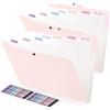 FRETONBA 2 Pezzi Raccoglitore Documenti con 8 Tasche, Design Dell'etichetta | Cartelline Portadocumenti A4, Porta Documenti Design dei Pulsanti, Portadocumenti, Divisori Raccoglitori ad Anelli, Rosa