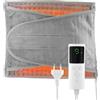 DUOBAGMA Scaldacollo addominale riscaldato lombare, vita pancia scalda utero elettrico gambe schiena coperta compressione calda riscaldamento termico corpo 30x125cm