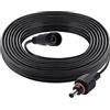 KUOQIY 5m 5.5x2.1 mm IP67 Impermeabile Cavo di Prolunga DC, 12V 24V DC Cavo Estensione Maschio a Femmina 22AWG, per Luci Solari da Giardino