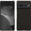 kwmobile Cover Rigida Compatibile con Google Pixel 7 PRO - Custodia Cellulare - Back Cover Case Protettiva Cover in Tessuto - Grigio Scuro
