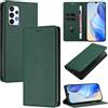 DENDICO Cover per Samsung Galaxy A23 4G / 5G, Custodia in PU Pelle Portafoglio con Blocco RFID, Chiusura Magnetica Cover per Samsung A23 4G / 5G, Verde Scuro