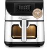 Ufesa Friggitrice ad Aria Swan Elegance 7,5L 2200W con Schermo Digitale Interattivo 4,3, App Intelligente, 10 Programmi, Finestra con Luce Interna e Tecnologia Air Pulse Ultra 360ºC con Doppia Resist
