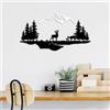 Wallity Hanah Home Elegante accessorio decorativo da parete in metallo, nero e bianco, 38 x 11 cm e 70 x 38 cm, 100% metallo, spessore 1,5 mm, facile da montare, perfetto per la decorazione della casa