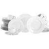 CreaTable, 12644, set di stoviglie da 30 pezzi, per 6 persone, servizio combinato in porcellana, lavabile in lavastoviglie e microonde, made in Europe