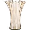 GILDE Vaso Artesania - Vetro - Pancioso - Organico - Marrone - Altezza 23 cm x Ø 20 cm - Produzione Europea