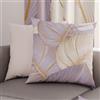PETTI Artigiani Italiani - Coppia di Federe Cuscino 30x30 cm in Microfibra, Cuscini Arredo Camera da Letto, Divano, Salotto, Set 2 Fodere Copricuscino, Federa Tropical Lilla O, 100% Made in Italy