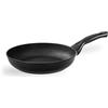 Barazzoni, Dolomitica Extra Black Padella ø28cm, Capacità 2,6Lt, Alluminio Forgiato, Rivestimento interno Marmotech a 5 strati, Induzione, Made in Italy.