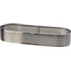 Lacor Stampo Perforato Ovale, Acciaio Inossidabile, Grigio, 20 cm