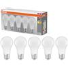 OSRAM Lampada LED Base Classic A60 forma lampadina 8W 827, bianco caldo 2700K, E27, opaca, 806 lm, resistente agli urti e alle vibrazioni