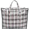 ANSIO Sacchetti per la biancheria riutilizzabili, con cerniera, ideali per traslochi, abbigliamento e guardaroba (60 x 25 x 50 cm) (confezione da 1)