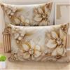 PETTI Artigiani Italiani - Coppia di Federe Cuscino 40x60 cm in Microfibra, Cuscini Arredo Camera da Letto, Divano, Salotto, Set 2 Fodere Copricuscino, Federa Floreale 06 13, 100% Made in Italy