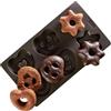 Lurch 65033 Flexi Form Panpepato Form salatini Cuori Stelle in Silicone 17 x 30 cm, Marrone