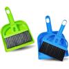 PARENCE - Set di 2 - Set di mini scopino - Pulizia e raccolta polvere, briciole e peli - Ideale per tavolo, auto, rasatura, bagno - 13,5 x 19,5 cm