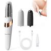 RoserRose Pedicure Elettrica a Casa, Raspa Piedi Elettrica con Luce LED, 2 Lami Interchangeabili e Batteria Ricaricabile, Ottimo Rimuovi Calli Piedi Elettrico, Pedi Piedi Cura per Pelle Secca/Morta
