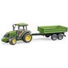 bruder 02108 - John Deere 5115 M con rimorchio ribaltabile, trattore, rimorchio per veicoli, autocarro ribaltabile