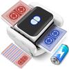 Feebee Macchina per miscelare carte elettrica - Automatico mixer carte, USB con batteria da 2600 mAh, mixer per 1 - 2 mazzi poker uniformi e non bloccati, carta shuffler per UNO, Romme
