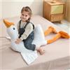 Ponjauk Peluche d'oca gigante da 130 cm, XXL, morbido e morbido peluche d'oca, grande anatra di peluche, per il compleanno dei bambini