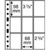 Leuchtturm 358077 Maniche in plastica Trasparente Sh 312, 9 Tasche per Carte collezionabili e Documenti - Confezione da 50 in PP