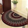 Guest Ruyunlai Tappeto Porta Zerbino Zerbini Per Ingresso Arredamento Casa Mezzaluna Per Esterno Interno Tappeti Grandi Dimensioni increspatura rossa 40x60cm