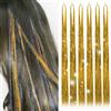 CWAWF Set di 1200 ciocche di extension per capelli in lametta con brillantini da 120 cm, per donne e ragazze (oro)