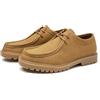 Allthemen Mocassini da Uomo in Pelle Casual Scarpe Stringate Bassa Vintage Calzatura da Lavoro Derby Grigio 44