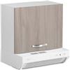 DEODATO Pensile cucina per cappa due ante 60x33x56 cm olmo perla