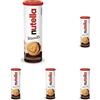 Nutella Biscuits Tubo - Croccanti Biscotti con un Cremoso Ripieno di Nutella, con Farina di Frumento e Zucchero di Canna, Ideali come Colazione, Snack e Merenda, 1 Confezione da 830 gr