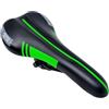 CUCUBA Sella Montegrappa in Eco Pelle con Interno in Schiuma/Gel per Bici da Corsa Trekking Cross MTB Colore Nero Verde