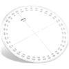 Aristo AR1512/5 - Goniometro, gradi: 0-360°, materiale: plexiglas, dimensione: 120 mm