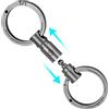 ALsmiley Moschettone Clip Retrattile In Acciaio Inox - Gancio Rapido