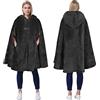 Catalonia Classy Poncho da donna con cappuccio, cappotto mantello in pile sherpa, mantella morbida e calda e avvolgente, coperta indossabile in peluche per adulti, idea regalo per adulti e ragazze
