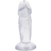 TRQOYTU Piccolo Vibratore Realistico - Dildo Anale Deluxe Replica Del Pene Morbido E Vellutato Con Ventosa Super Forte Giocattolo Sessuale Per Principianti Per Donne Per Climax Anali E Vaginali