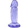 TRQOYTU Piccolo Vibratore Realistico - Dildo Anale Deluxe Replica Del Pene Morbido E Vellutato Con Ventosa Super Forte Giocattolo Sessuale Per Principianti Per Donne Per Climax Anali E Vaginali
