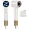 BESTBOMG Asciugacapelli, 160.000 Giri/min Phon Capelli Professionale Con Display LED e Ugello Magnetico, 500 Milioni Ioni Negativi, 2 Velocità 3 Temperature, 55dB Basso Rumore