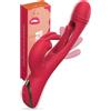 MySecretCase Vibratoreper Donna Professionale - Vibratore per Donne per Clotoride, Stimolatore per Clitoride Femminile, Vibratori Sessuali per Coppia, Lingua Vibrante Punto G e Spinta (Jessica)