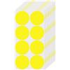 FINDAT Giallo Adesivi Rotondi 50 mm Punti Colorati Etichette Autoadesive Impermeabili per Casa Cucina Ufficio 80 Pezzi