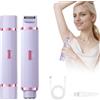 Shengxi Rasoio Elettrico Donna, 2 in 1 Epilatore Elettrico Donna IPX7 Impermeabile, Rasoio elettrico a Doppia Testa Secco e Bagnato, Ricaricabile Depilazione Indolore rasoio per Corpo Ascelle Gambe Bikini