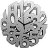Instant Karma Clocks | Orologio Da Parete | Moderno | Minimal | Silenzioso | Arredamento Casa Studio Camera Cucina Sala | Idea Regalo (Siver M5, 30cm)
