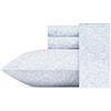 Laura Ashley - Set di biancheria da letto in morbido rasatello di cotone, elegante, liscio e traspirante, decorazione per la casa, essenziale per la camera da letto (blu fiorito, completo)