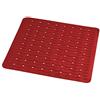 Ridder Playa 683030, tappetino per vasca da bagno, 38 x 80 cm, colore blu neon, 100% gomma sintetica., Rosso, 54x54 cm