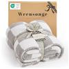 WRENSONGE Coperta a scacchi, morbida e calda, realizzata a mano, per divano, sedia, letto, campeggio, picnic, viaggi, leggera, 127 x 177,8 cm, colore: grigio chiaro