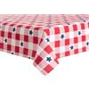 Martha Stewart Americana Star - Tovaglia per interni, motivo scozzese a quadretti, decorazione patriottica USA America, rosso/bianco/blu, 152,4 x 213,4 cm