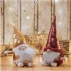 com-four® 2x Elfi di Natale Premium per decorazioni natalizie, personaggi invernali come oggetti decorativi, simpatici sgabelli angolari come decorazioni per la stanza
