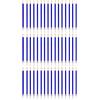 Jaow 48 Candele di Compleanno Lunghe Sottili con Supporti - Dimensione 12 cm x 0,5 cm - Colore Blu Scuro