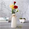 Dasing Vaso in ceramica bianca Stile minimalista, Arredamento Interno Vaso Porcellana Design Opaco (B Stile)