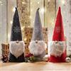 com-four® 3x Elfi di Natale per decorazioni natalizie, figure invernali come oggetti decorativi, graziose decorazioni per la tavola o come decorazioni per la stanza (3 pezzi - grigio rosso nero)