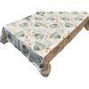 1KDreams Tovaglia da Tavola - Tovaglia con Foglie Verde Salvia e Oro - Moderna Elegante - Made in Italy (Verde, 130x180 cm)