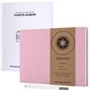 JAECU Album Fotografico Autoadesivo 30x22cm, Copertina di Lino Scrapbook Album Foto 40 Pagine, Regali Nozze Natale Valentino Regalo di Anniversario Compleanno (Rosa)